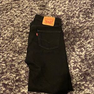 Black Levis Jeans 505 Straight Leg "Dad Fit" 30X32